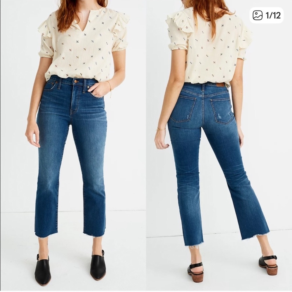 Madewell Cali Demi-Boot Jeans Size 24